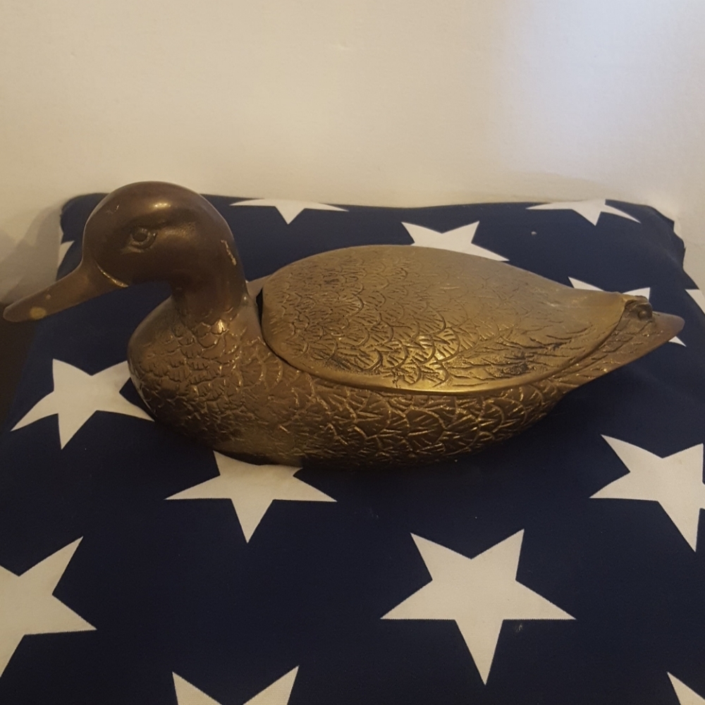 Vintage Brass Duck